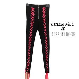 Rare Sold Out Lace Up Pants Dolls by Kill x Curent Mood